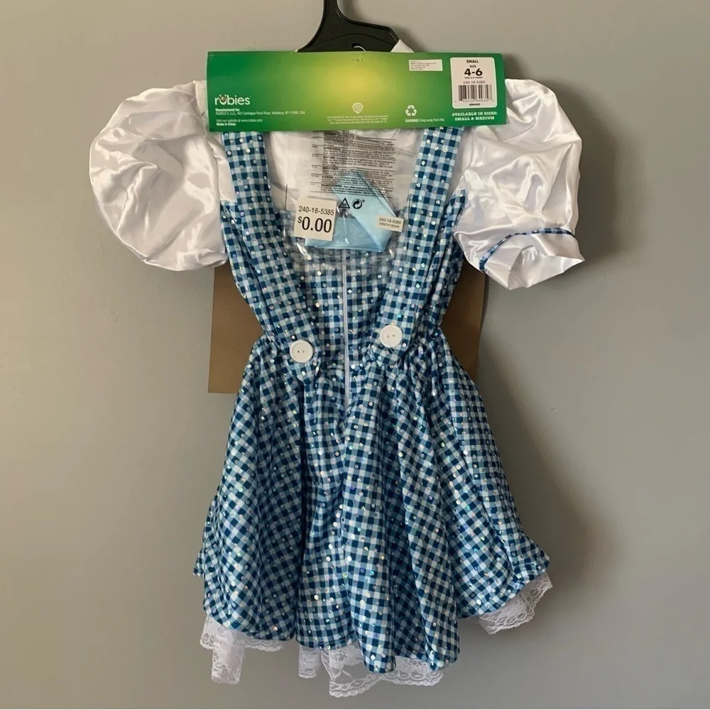 NWT. RUBIES The Wizard of Oz Dorothy Costume